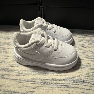 Toddler white Nikes